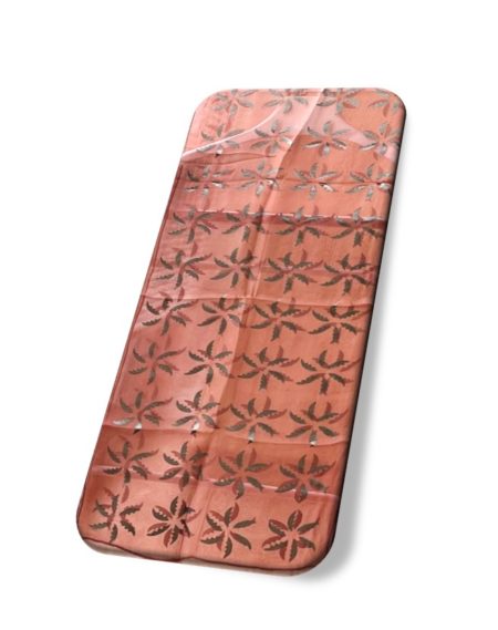 Echarpe satin dévoré en soie <br> (Réf 20001)