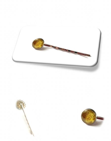 Marque-page ou barrettes en soie <br>  (Réf 806)